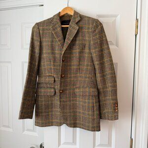 Dalmata Donna Women's Wool Cashmere Plaid Blazer | Italian Fabric